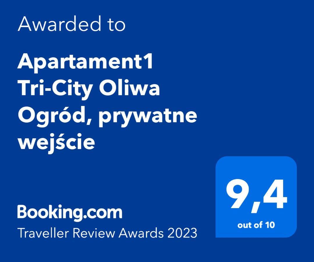 Apartament1 Tri-City Oliwa Ogrod, Prywatne Wejscie 格但斯克 外观 照片